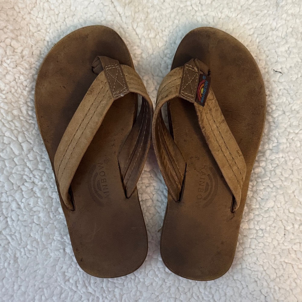Rainbow Tan Sandals